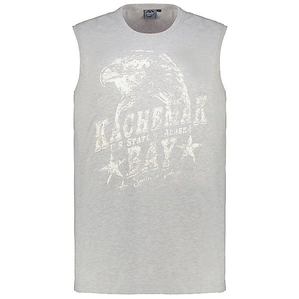 Ahorn Tanktop mit Motiv-Print Farbe hellgrau Größe: 7XL günstig online kaufen