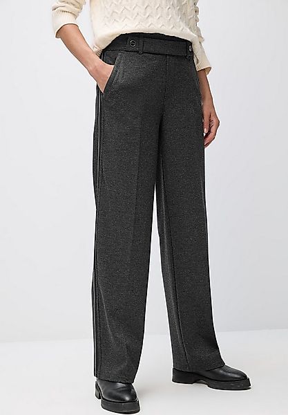 STREET ONE Stoffhose Melange mit Gallonstreifen günstig online kaufen