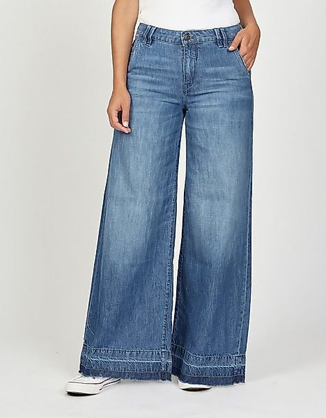 GANG Weite Jeans 94MONA mit weitem Bein und offenen Saumabschluss günstig online kaufen