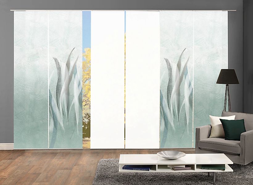 HOME WOHNIDEEN "SIRALIO" Paneelwagen 6 Stk. tlg. SCHIEBEVORHANGSET,SEIDENOP günstig online kaufen