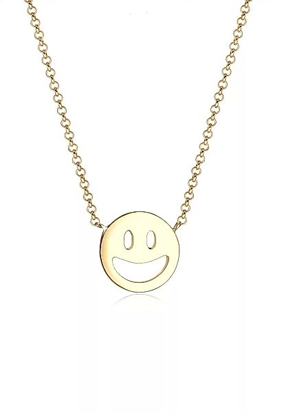 Elli Kette mit Anhänger "mit Happy Smiling Face 925 Silber" günstig online kaufen