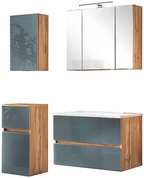 welltime Badezimmer-Set »Horki«, (Set, 4 St.), Breite 120 cm günstig online kaufen