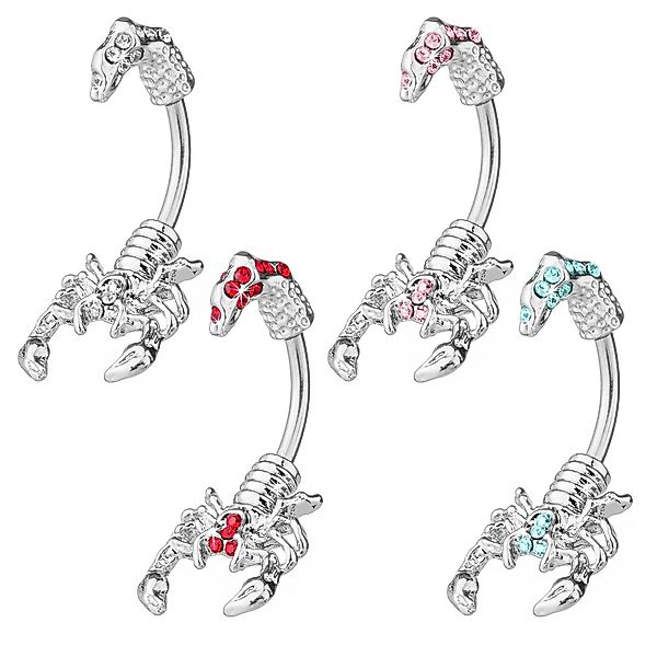 Taffstyle Bauchnabelpiercing Bauchnabel Piercing Chirurgenstahl Skorpion, günstig online kaufen
