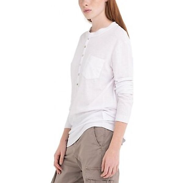 Replay  T-Shirts & Poloshirts Langarm-T-Shirt mit Henley-Ausschnitt günstig online kaufen