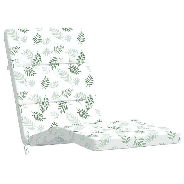 vidaXL Liegestuhl-Auflagen 2 Stk Blattmuster Oxford-Gewebe 362002 günstig online kaufen