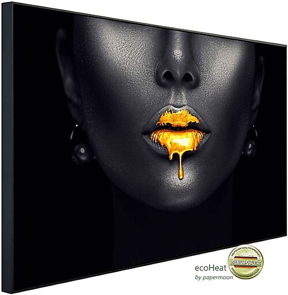 Papermoon Infrarotheizung »Abstraktes goldenes Make up«, sehr angenehme Str günstig online kaufen