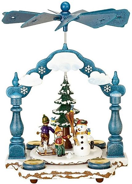 Hubrig Volkskunst GmbH Weihnachtspyramide Winterkinder für Kerzen und für T günstig online kaufen