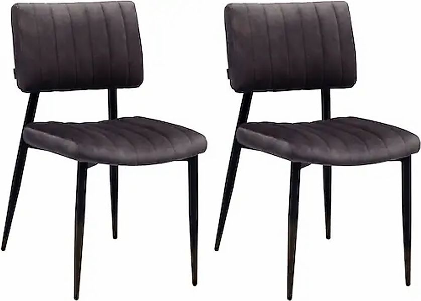 OMG Design Esszimmerstuhl »Ivan« (Set) 2 Stk. Stoff pflegeleichter Samtvelo günstig online kaufen