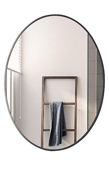 Boromal Dekospiegel Kosmetikspiegel Schwarz Flurspiegel Rund 50x70 60x80 Ov günstig online kaufen