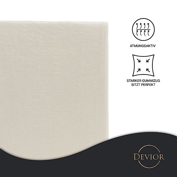 Devior Spannbettlaken aus 100% Nicki-Plüsch mit Cashmere-Touch, 190 g/m² mi günstig online kaufen