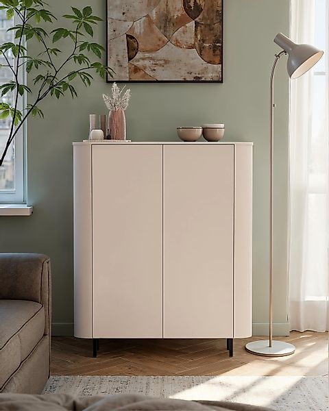INOSIGN Highboard "Lido, B/H 131/154 cm, 2 Türen, Stauraumschrank, Hochkomm günstig online kaufen