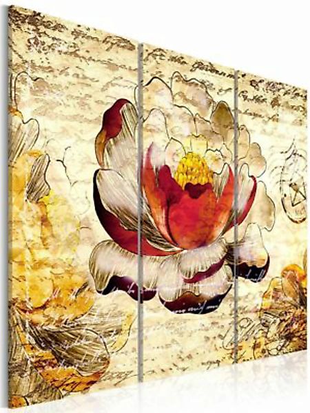 artgeist Wandbild Blume im Retro Stil mehrfarbig Gr. 60 x 40 günstig online kaufen