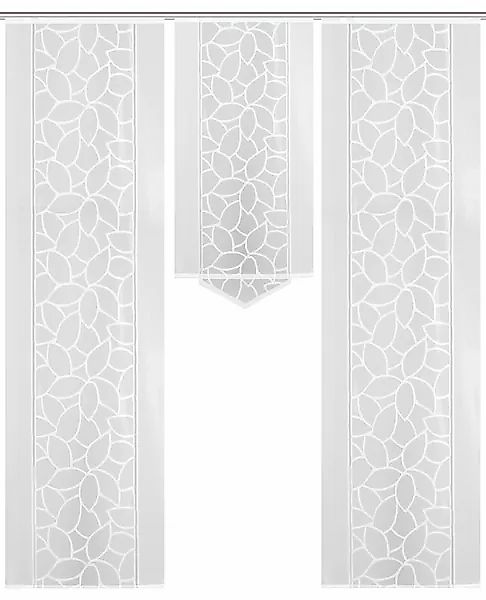 HOME WOHNIDEEN Schiebegardine »JENNA«, (3 St.), Schiebevorhang Jacquard Set günstig online kaufen