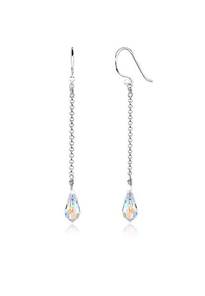 Elli Paar Ohrhänger Ohrhänger Tropfen Kristalle 925 Silber, Tropfen günstig online kaufen