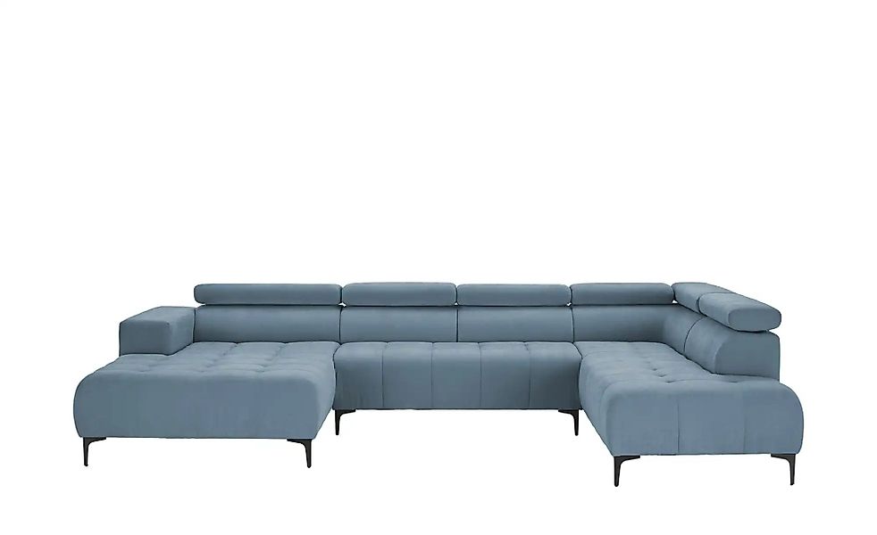 switch Wohnlandschaft  Caro ¦ blau ¦ Maße (cm): B: 350 H: 81 T: 214.0 Polst günstig online kaufen