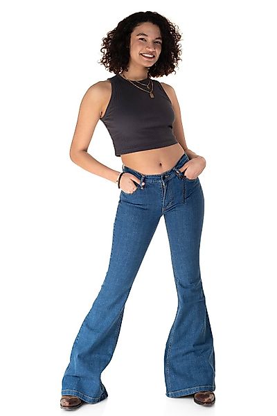Comycom Schlagjeans Damen Jeans Schlaghose »STAR günstig online kaufen