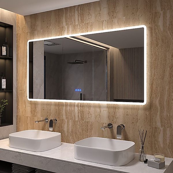 AQUALAVOS Badspiegel LED Spiegel 140x70 cm günstig online kaufen