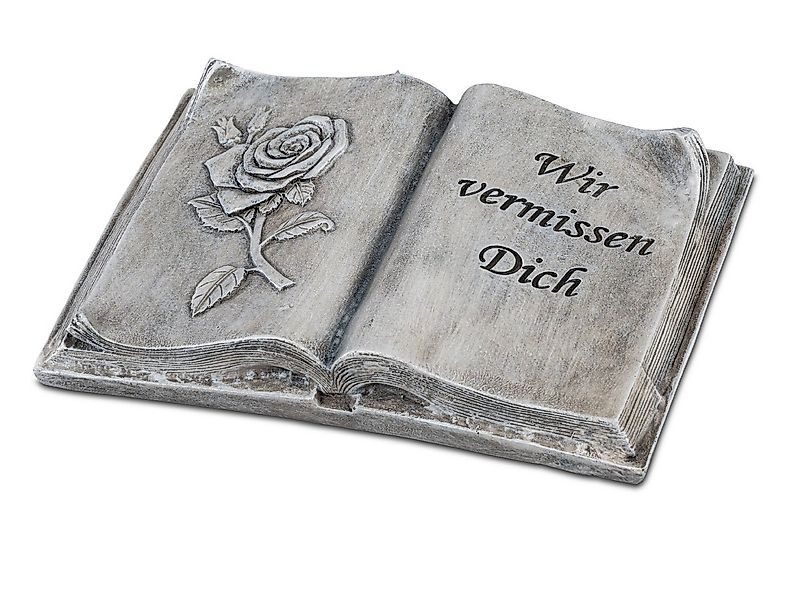 formano Dekofigur Trauerdekoration, Farbe: Grau, Motiv: Buch günstig online kaufen