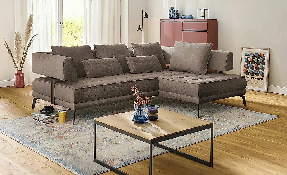 switch Ecksofa  Giotto ¦ braun ¦ Maße (cm): B: 242 H: 85 T: 176.0 Polstermö günstig online kaufen