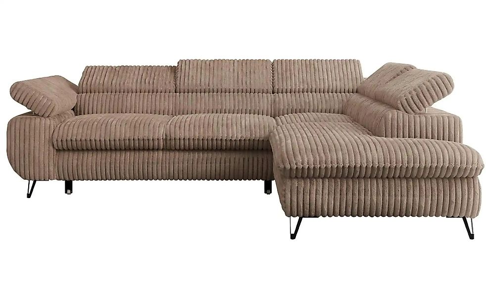 Ecksofa mit Schlaffunktion Peter ¦ braun ¦ Maße (cm): B: 273 H: 76 Polsterm günstig online kaufen