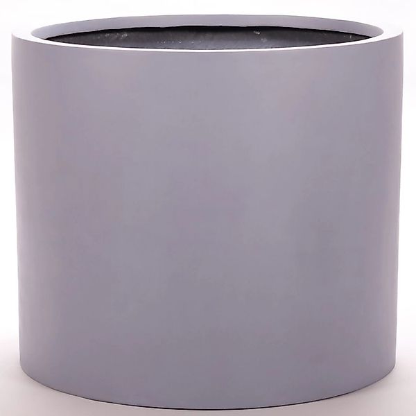 Elegant Einrichten Pflanzkübel Fiberglas Zylindrisch D60xH50cm Grau günstig online kaufen