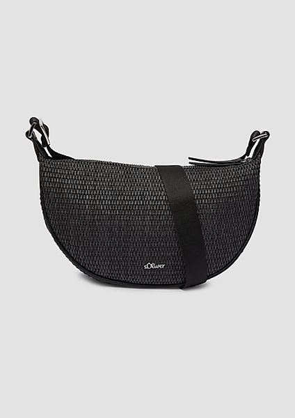 s.Oliver Tragetasche Halbmondtasche mit Twillfutter, Logo günstig online kaufen
