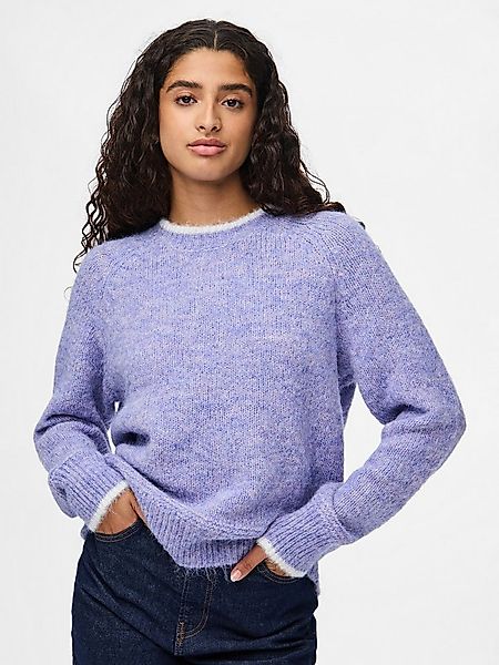 pieces Strickpullover PCIVY LS O-NECK CONTRAST KNIT NOOS BC günstig online kaufen