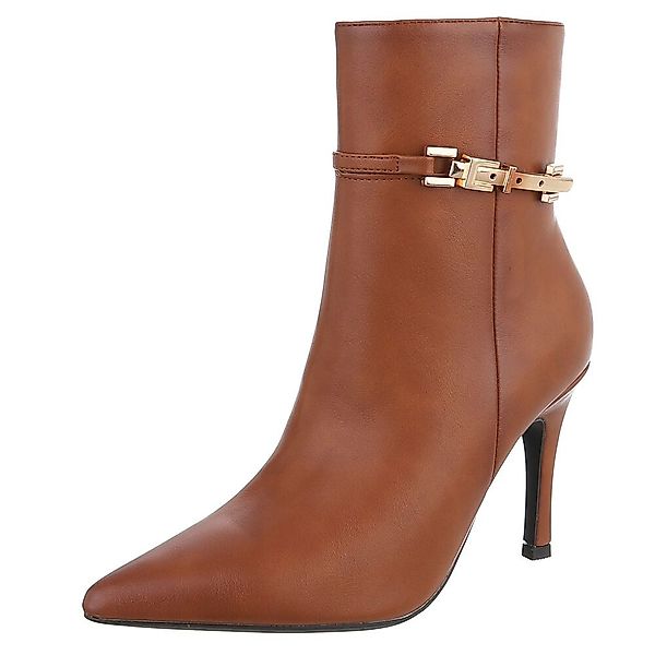 Ital-Design Eleganter Damen Stiefel mit Absatz günstig online kaufen
