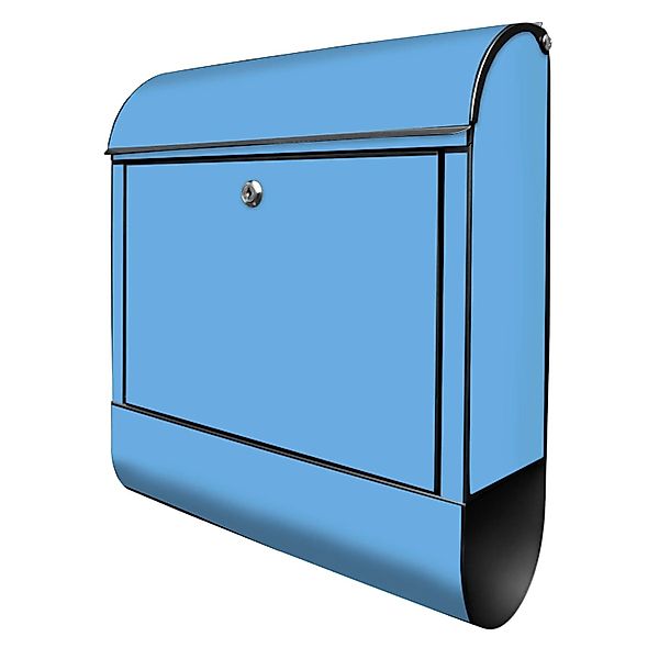 Banjado Design Briefkasten Schwarz Pulverbeschichtet 39x47x14cm 2 Schlüssel günstig online kaufen