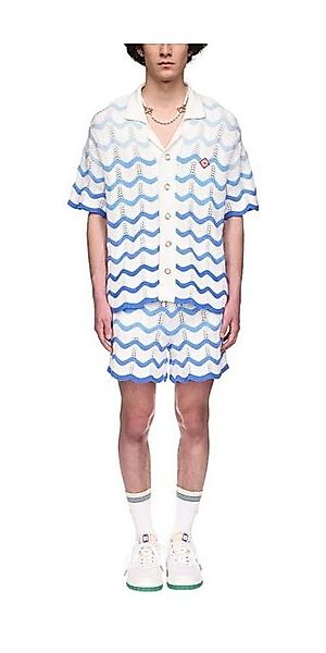Casablanca Kurzarmhemd Casa Blanca Wavy Gradient Crochet Shirt günstig online kaufen