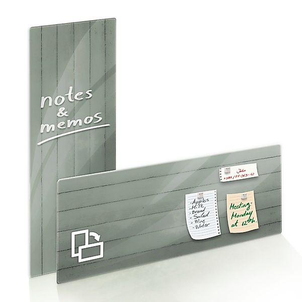 Karat Memoboard Design-Glas-Memoboard, Inkl. Magnete & günstig online kaufen