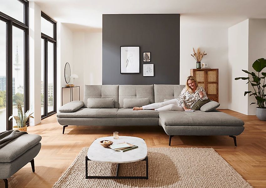 Die PlanBar Ecksofa "MP-IN23002 L-Form" wahlweise mit Armteil- und Sitztief günstig online kaufen