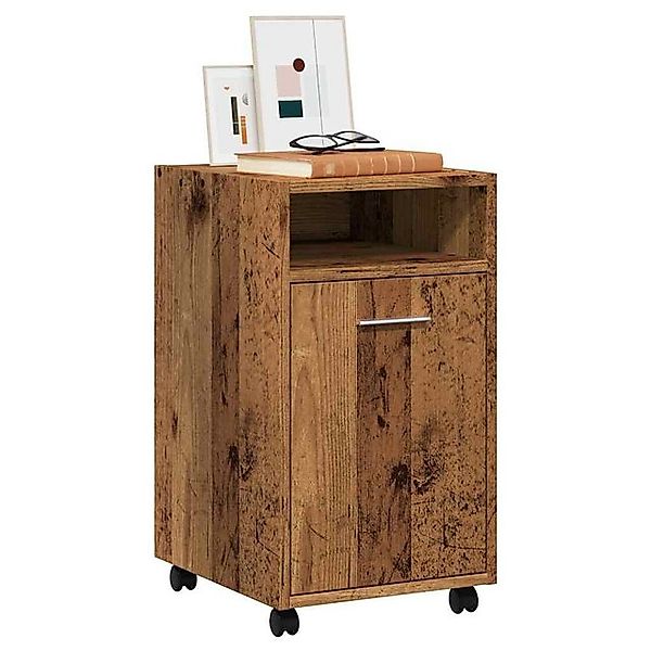 vidaXL Aktenschrank Schrank mit Rollen Altholz-Optik 33x38x60 cm Holzwerkst günstig online kaufen