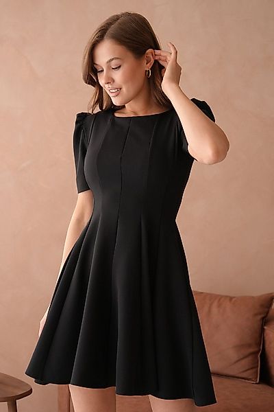 WOMAN VISION Minikleid Kurzärmeliges ausgestelltes Minikleid günstig online kaufen