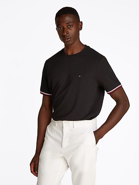 Tommy Hilfiger T-Shirt GLOBAL STRIPE CUFF günstig online kaufen