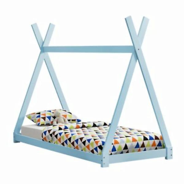 en.casa Kinderbett Tipi Design 90x200cm Jugendbett aus Kiefernholz in versc günstig online kaufen