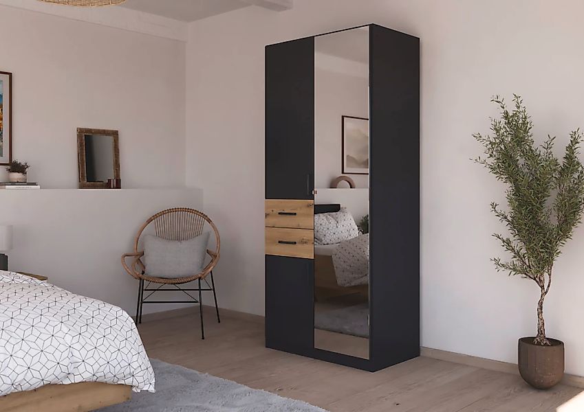 rauch Drehtürenschrank "Maika" mit Spiegel, 2 Schubladen, in verschiedenen günstig online kaufen