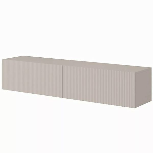 Selsey TV-Schrank VELDIO mit 2 geriffelten MDF-Türen, grifflos, 140 x 30 x günstig online kaufen