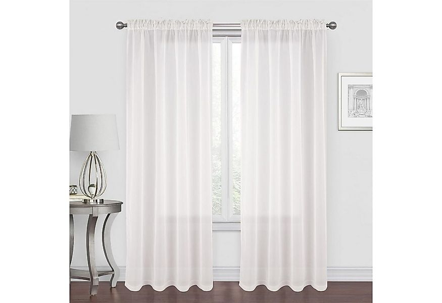 Brilliant Gardine Transparent / Vorhang / Gardine / 140x245cm / Kräuselband günstig online kaufen