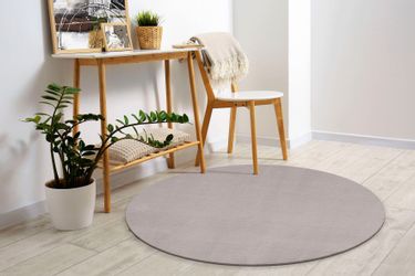 merinos Teppich "Loft 37" rund 16 mm Höhe Kunstfellteppich besonders weich günstig online kaufen