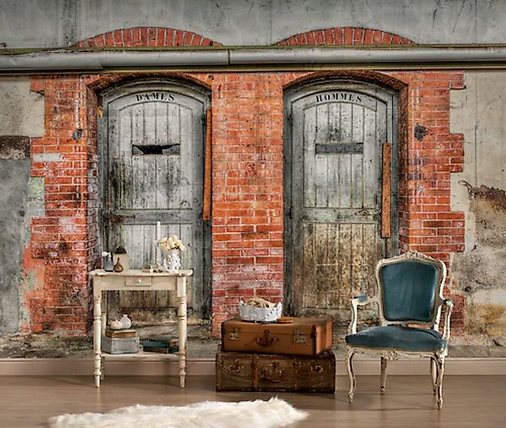 A.S. Création Vliestapete »Fototapete Vintage Türen aus Holz Charme« matt s günstig online kaufen