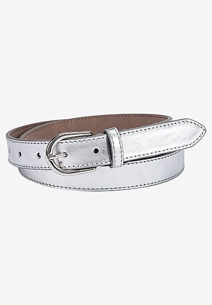 Ledergürtel, silber günstig online kaufen
