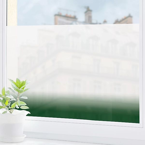 Fensterfolie Dip-Dye Waldgrün günstig online kaufen