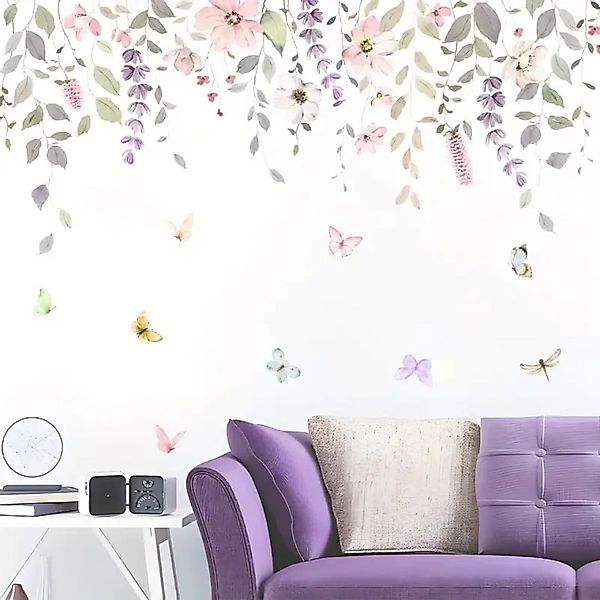 Montegoni Wandsticker 2er Set BRUP Blumen- & Schmetterling Wandaufkleber – günstig online kaufen