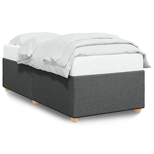 vidaXL Bett Bettgestell ohne Matratze Dunkelgrau günstig online kaufen