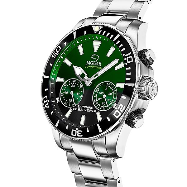 JAGUAR Multifunktionsuhr Jaguar Herrenuhr Edelstahl silber günstig online kaufen