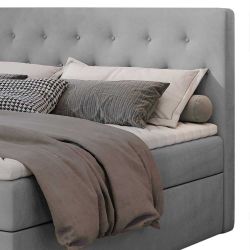 Polsterbett Boxbett aus Samt mit Bettkasten günstig online kaufen