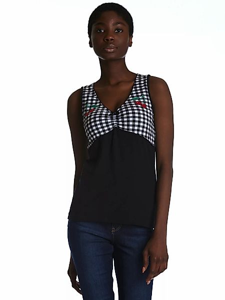 Pussy Deluxe Tanktop Vichy Cherry günstig online kaufen
