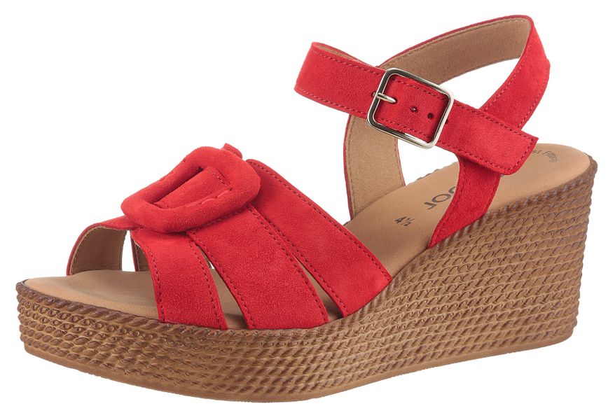 Gabor Keilsandalette, Plateau, Sommerschuh, Riemchensandale mit Best Fittin günstig online kaufen