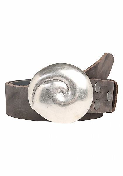 Rettungsring Gürtel Ledergürtel mit Koppelschließe im Muscheldesign günstig online kaufen